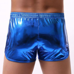 MenSexyWear Short brillant Fakiz Bleu